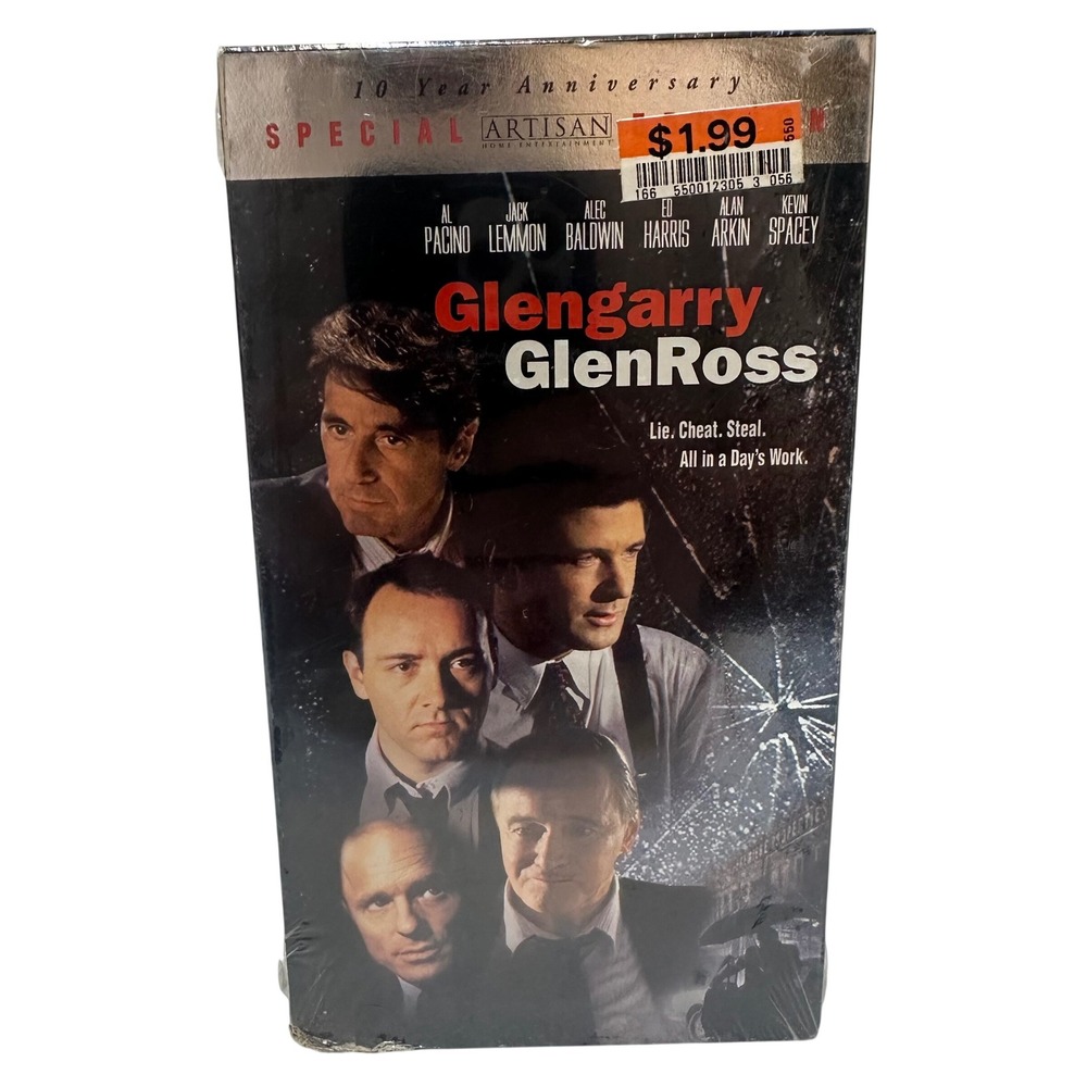 Artisan Glengarry Glen Ross VHS Special Edition 10th‎ Anniversary